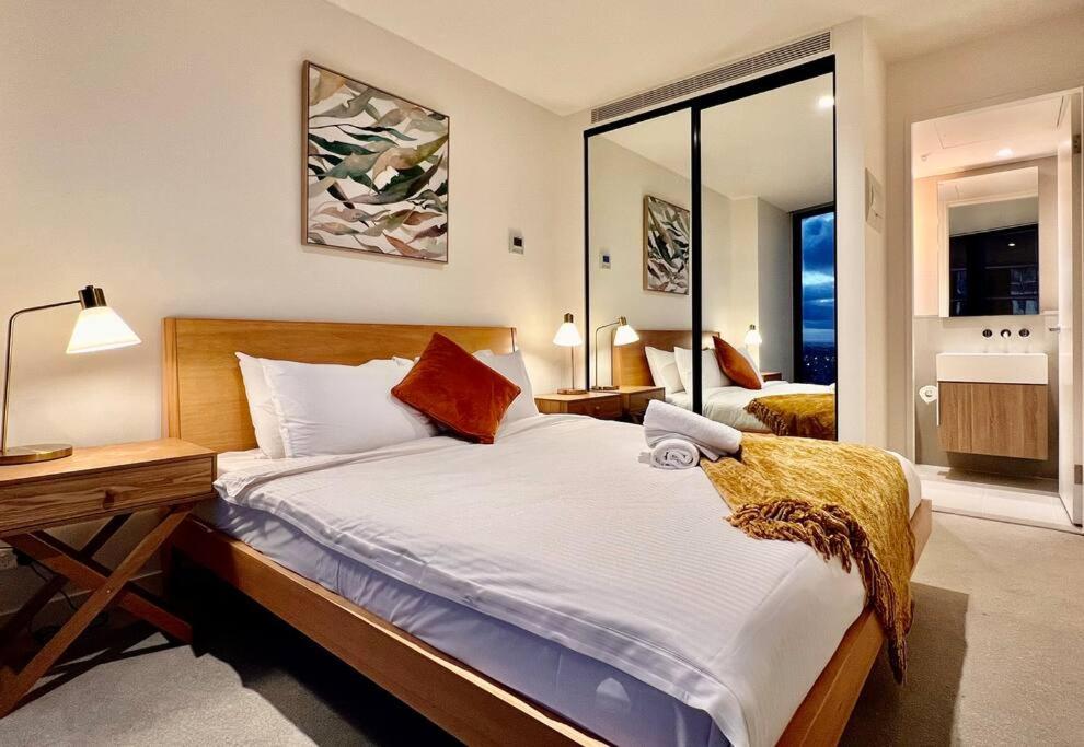 Highrise View 1King1Queen 2Baths Melbourne Dış mekan fotoğraf